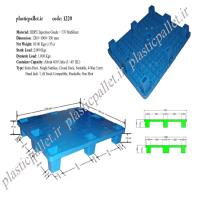 پالت پلاستیکی شانه ای مسطح 100x120x15