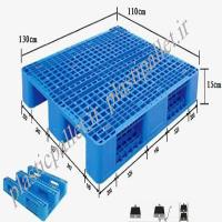 پالت پلاستیکی تیرک دار 110x130x15